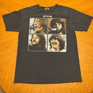 The Beatles Let It Be Graphic Band T-Shirt Rock Band Tee Size L